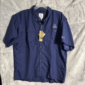 NWT Duck’s unlimited Men's Blue Shirt‎ 2XL nice lightweight for summer